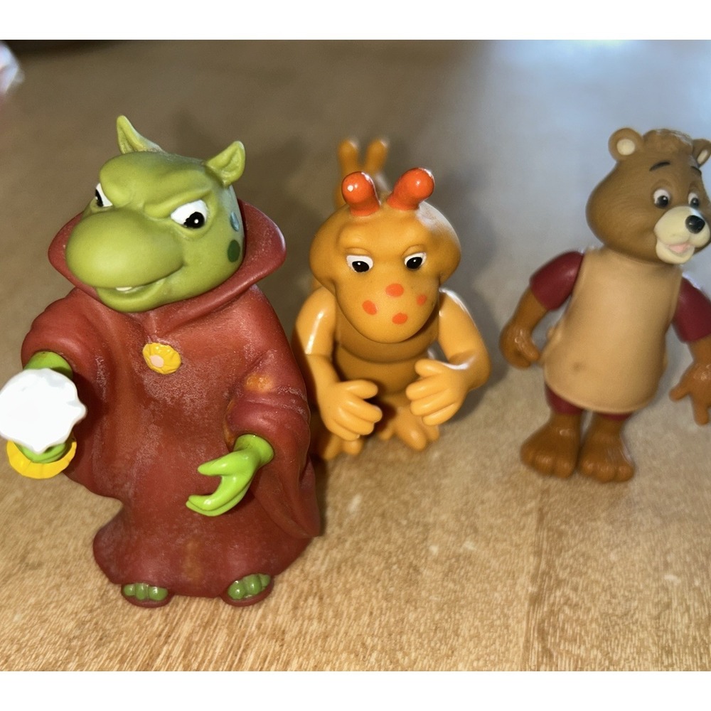 VTG Lot Teddy Ruxpin Figures: Beer, Tweeg, Grubby - Alchemy 1985 / 1986